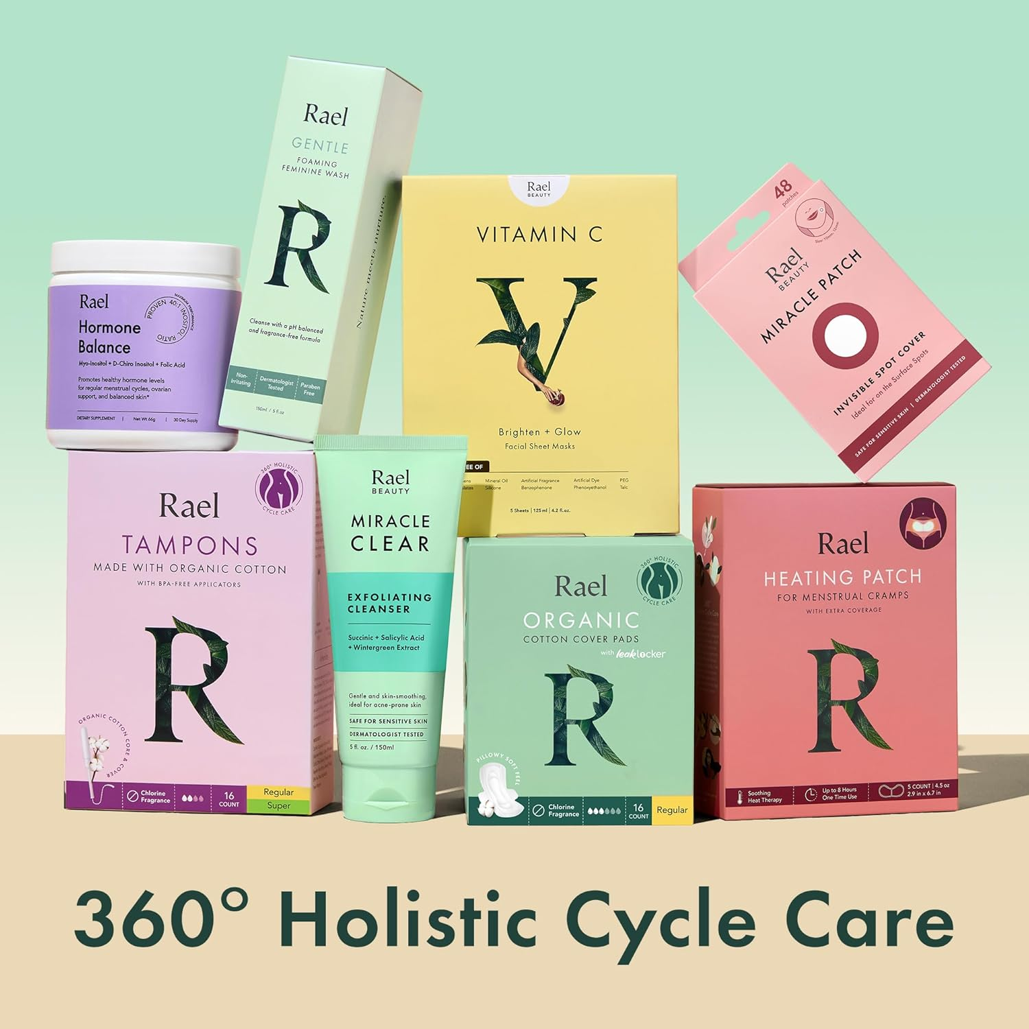 Rael Organic Cottonpanty Liners, Regular - 3Pack/60 Total - Unscented Pantiliners - Natural Daily Pantyliners 3 Pack