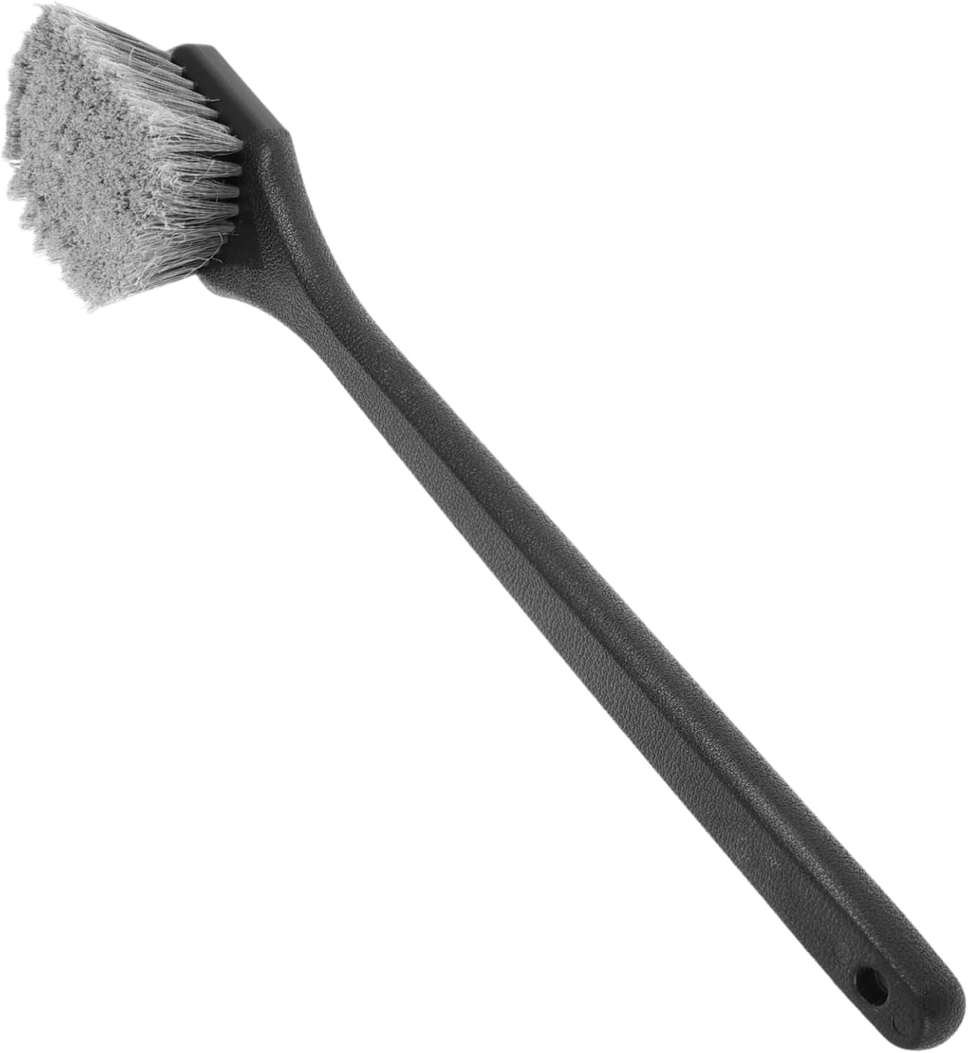 MOLUCKFU Long-Handle Wheel Brush Tire Cleaner Brush Plastic Grip Powerful Hub Cleaning Tool for Car Rim and Wheel Detailing for Automotive Tire and Rim Care