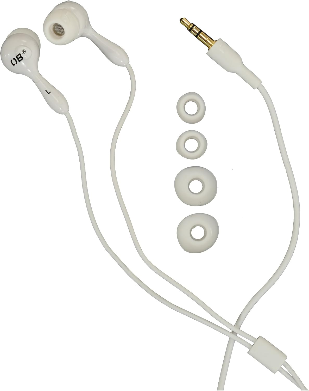 Overboard OB1038WHT Waterproof Earphones, White image number 1