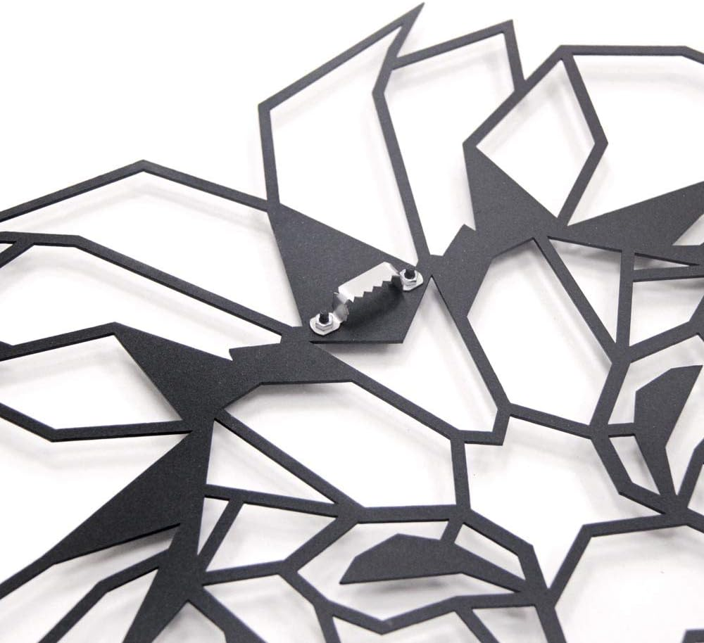 Hoagard Lion Head Geometric Metal Wall Art 40Cm X 51Cm Geometric Metal Wall Art & Wall Decoration Living Room, Bedroom, Game Room, Garden or Entryway image number 4