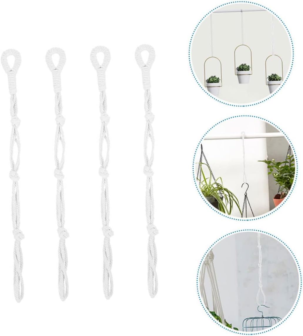 Sosoport 20Pcs Macrame Plant Hanger Extender for Indoor Flower Pots Hanging Basket Holders Rope for Home Gardening Supplies and Plant Stands image number 4