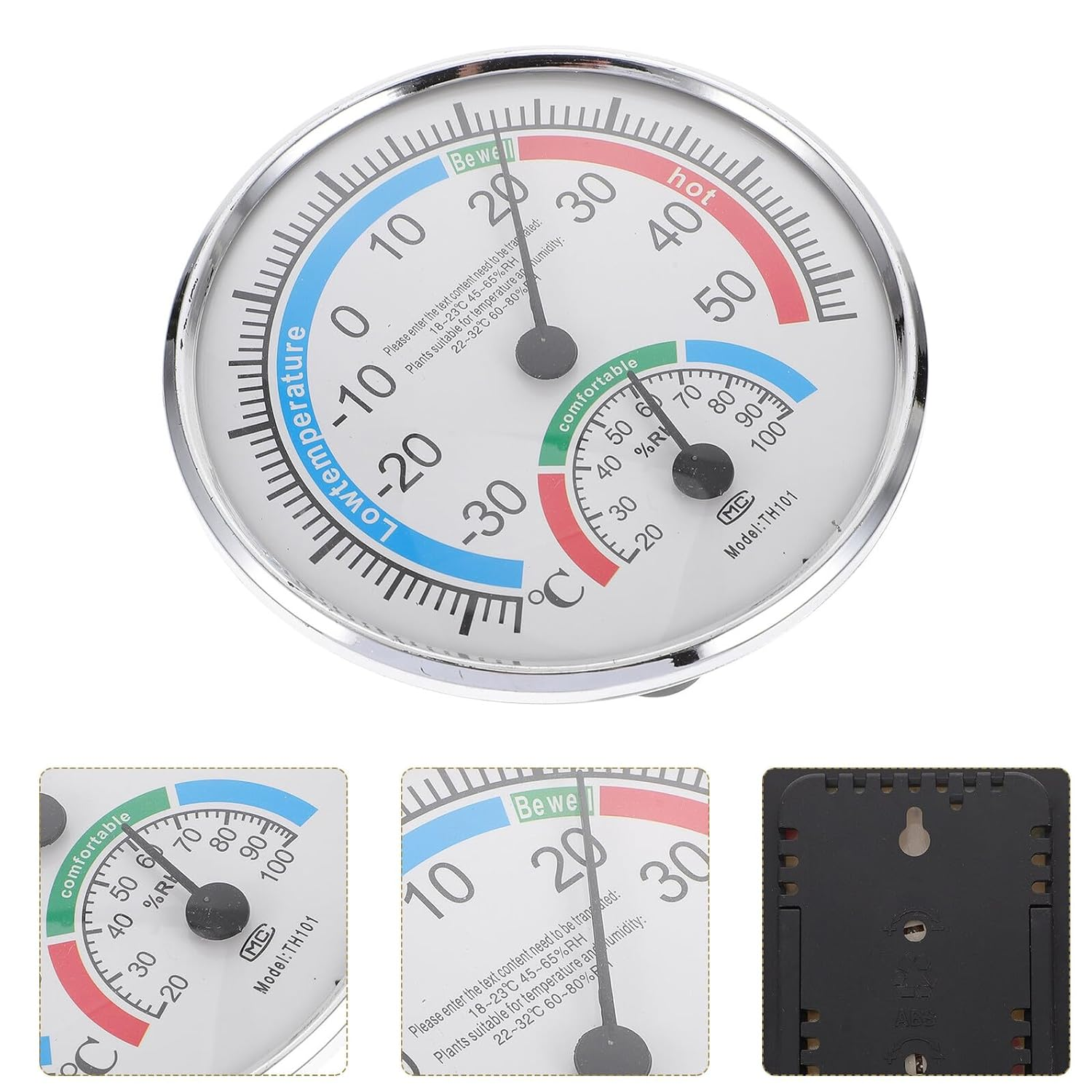BESPORTBLE Hygrothermograph Thermometer Precise Indoor Outdoor Temperature and Humidity Gauge for Sauna Patio Swimming Pool Monitoring image number 5