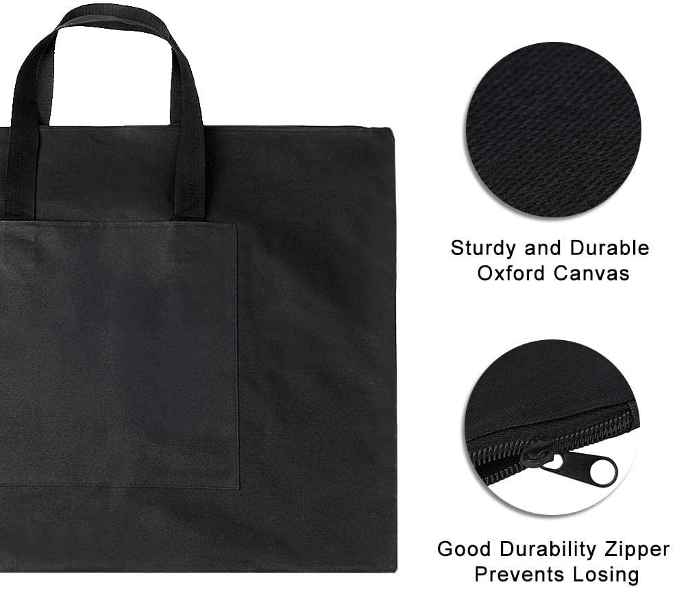 Painting Board Case, A2 Drawing Painting Board Storage File Bag 21.2 X 27.1Inch Thickened Waterproof Document Carry Case Portable Drawing Oxford Canvas Handbag image number 6