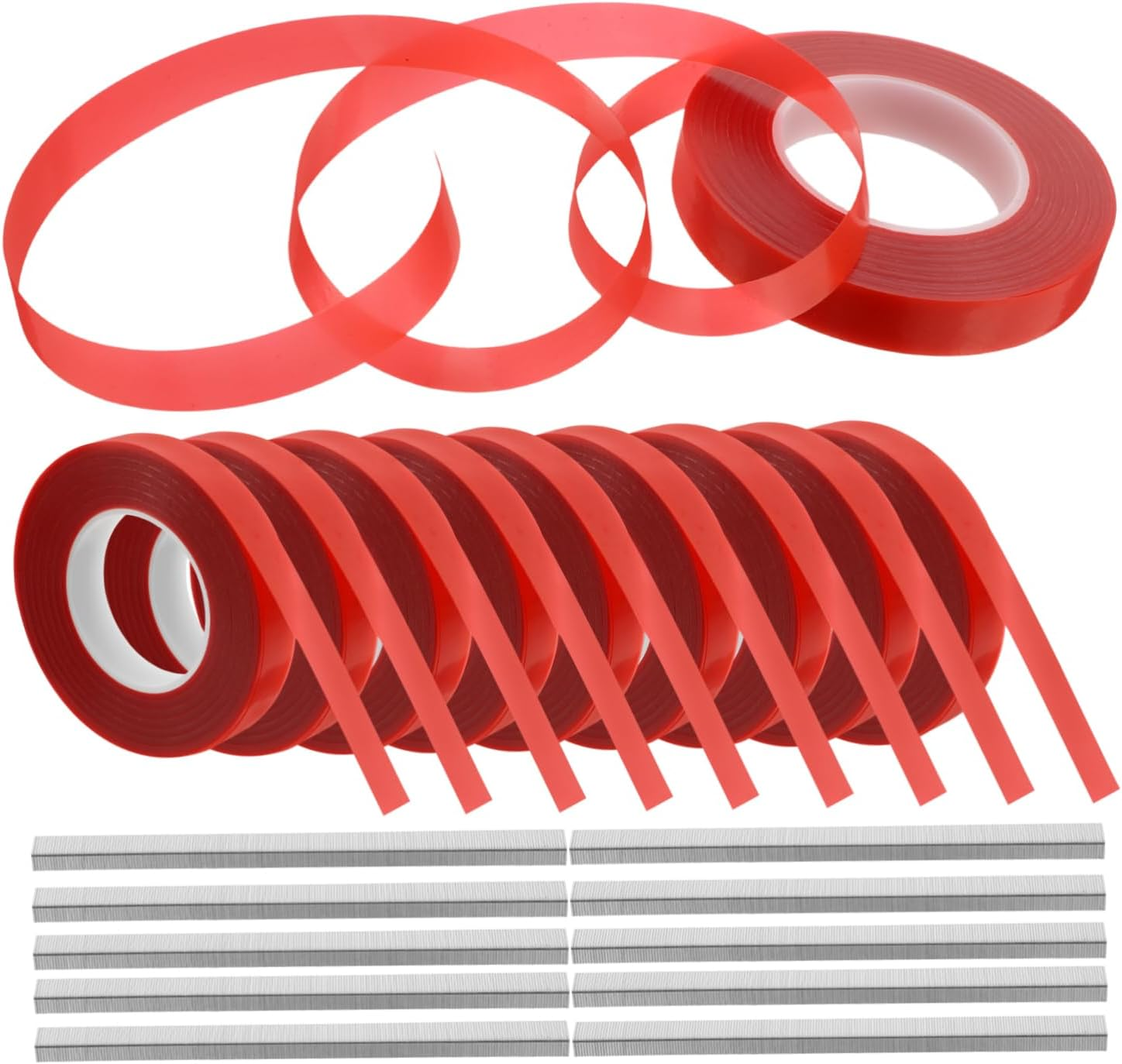 ANDRESLAD 10Rolls Garden Tie Tape Plant Tying Machine Gardening Tape Plant Support Garden Clips Banding Machine image number 2