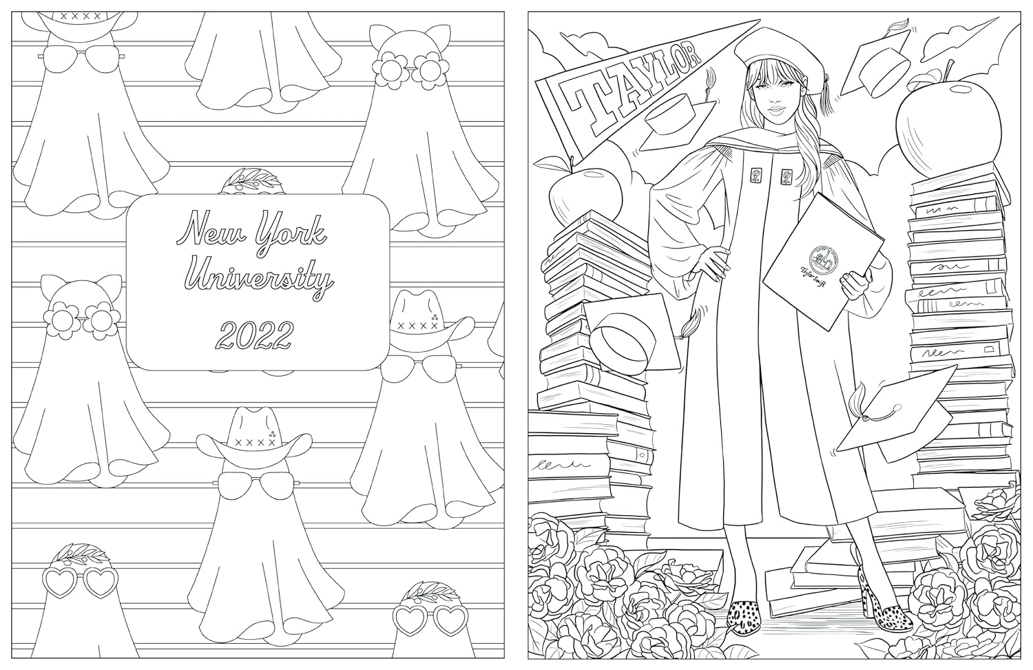 Colour in Taylor: a Unofficial Taylor Swift Colouring and Sticker Book image number 2