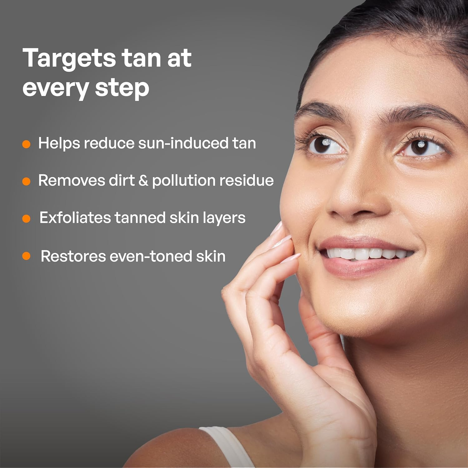 OZONE D-Tan Skin Care Combo | Instant Tan Removal for All Skin Types | Facial Cleanser, Pack, Scrub & Wash | 100Gm Each image number 3