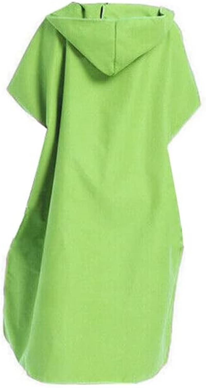 AIMALL Adult Changing Robe Towel Bath Hooded Quick Dry Beach Towel Poncho Bathrobe，Lightweight, One Size Fits Most, 43.3X35.4 Inches
