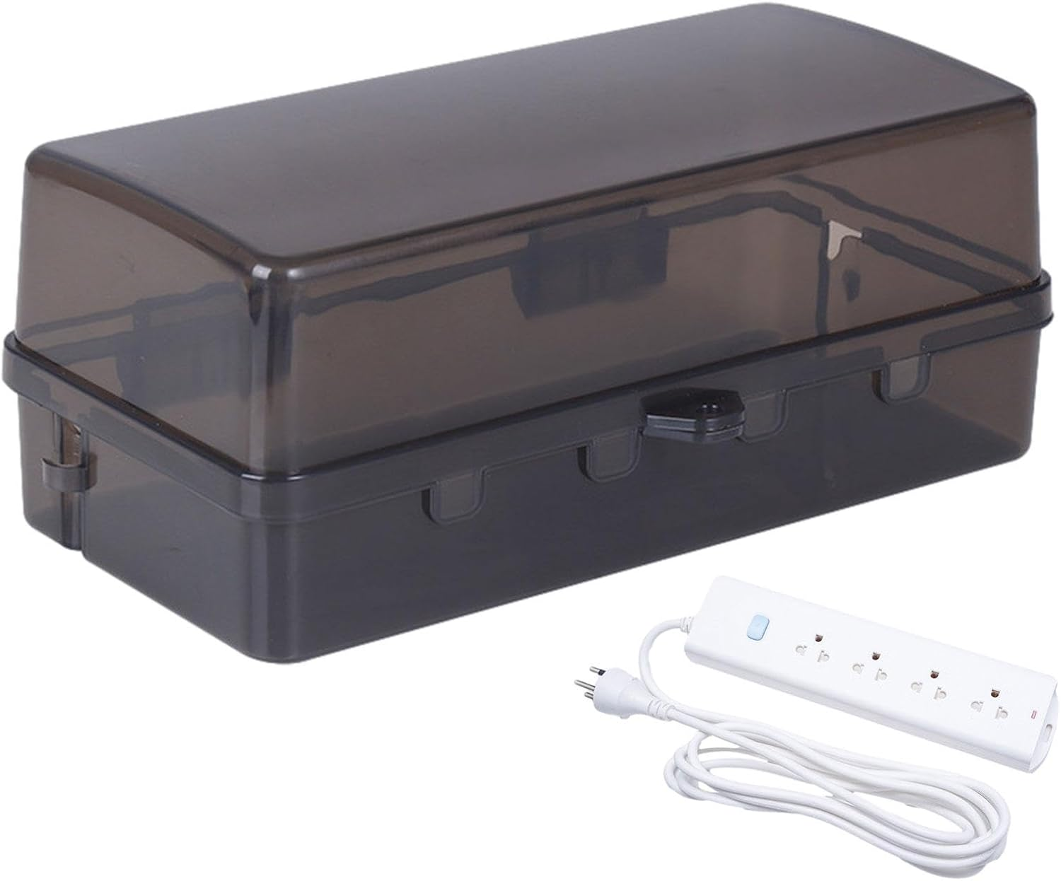 Weatherproof Electrical Box,Outdoor Power Strip Storage Cable Management Box | Rain-Proof Weather Proof Plug Box with Lock Outdoor Extension Lead Cover for Protect Outlet, Plug, Socket image number 4