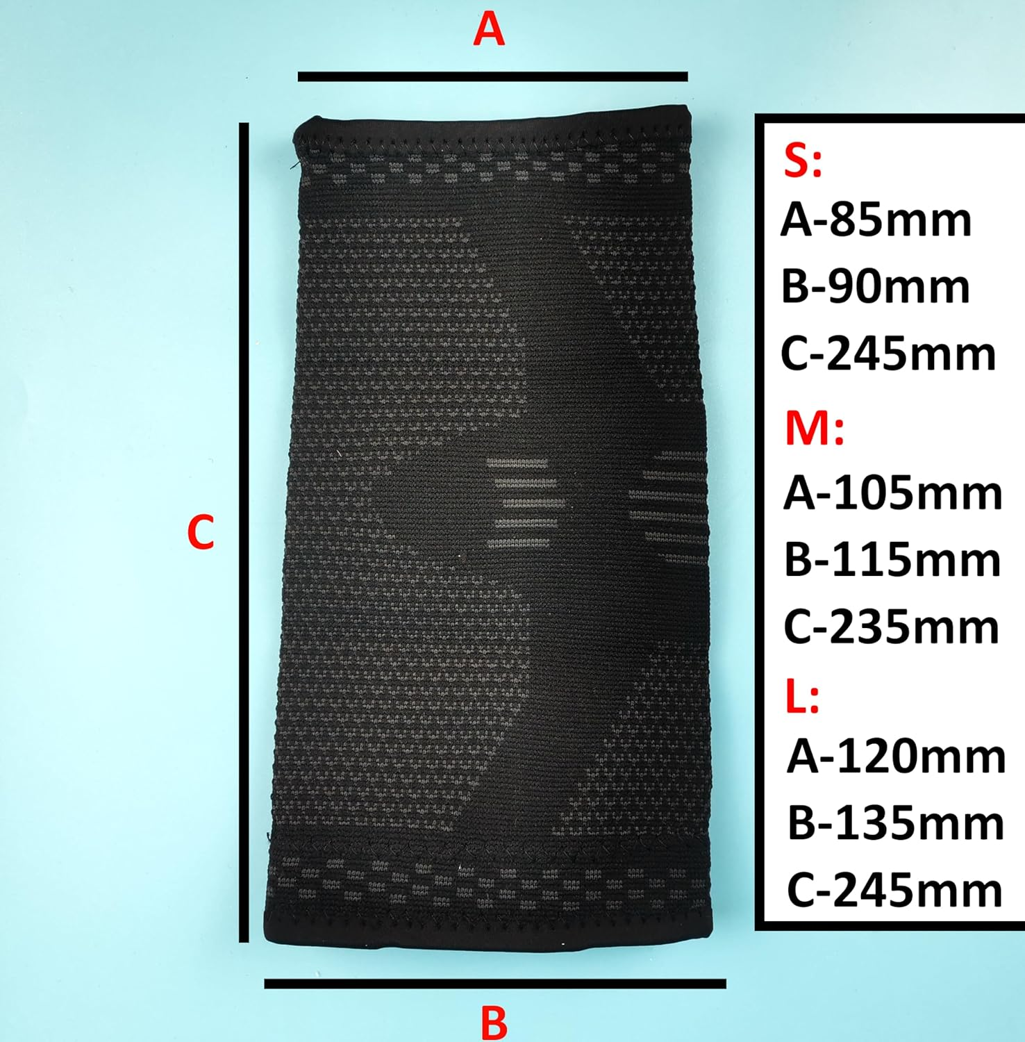 A Pcs Elbow Support Deadlift Gym Pad Sport Pain Elastic Band Weight Bar Bell Dumb Home (M) image number 4