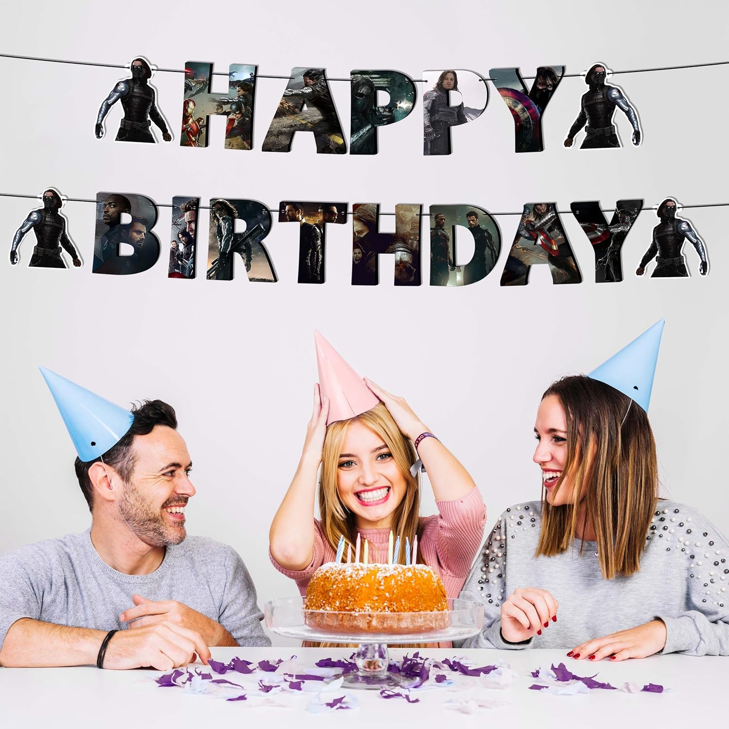 Wntr Slder Birthday Banner &ndash; Striking Party Decoration for Heroic Celebrations image number 3