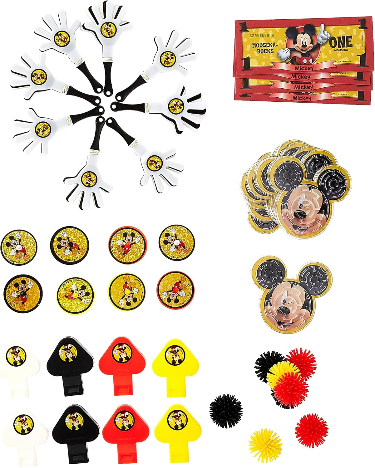Amscan Mickey Mouse Forever Mega Mix Favors Value Pack (Pack of 48) image number 3