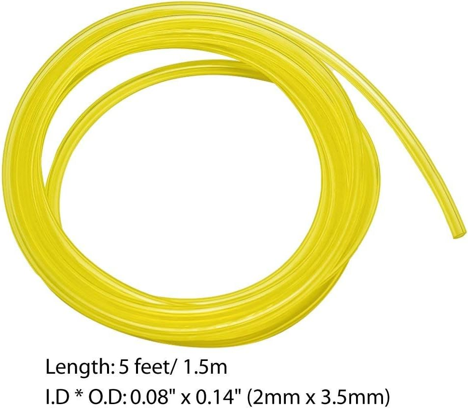 20 Feet Petrol Fuel Line Hose Tube with 4 Sizes Tubing for Common 2 Cycle Small Engine Poulan Craftman Weedeater Chainsaw String Trimmer Blower image number 1