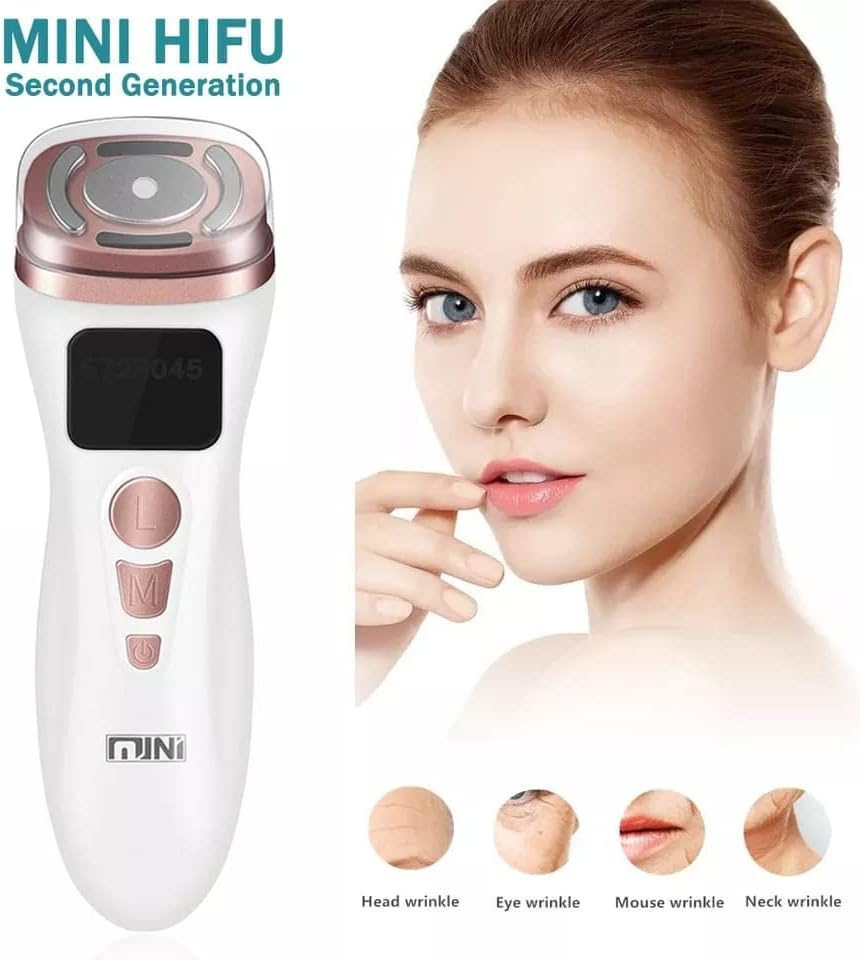 NEW Mini HIFU Machine Ultrasound Machine RF Fadiofrecuencia EMS Microcurrent Lift Firm Tightening Skin Wrinkle Skin Care Product (White) image number 5