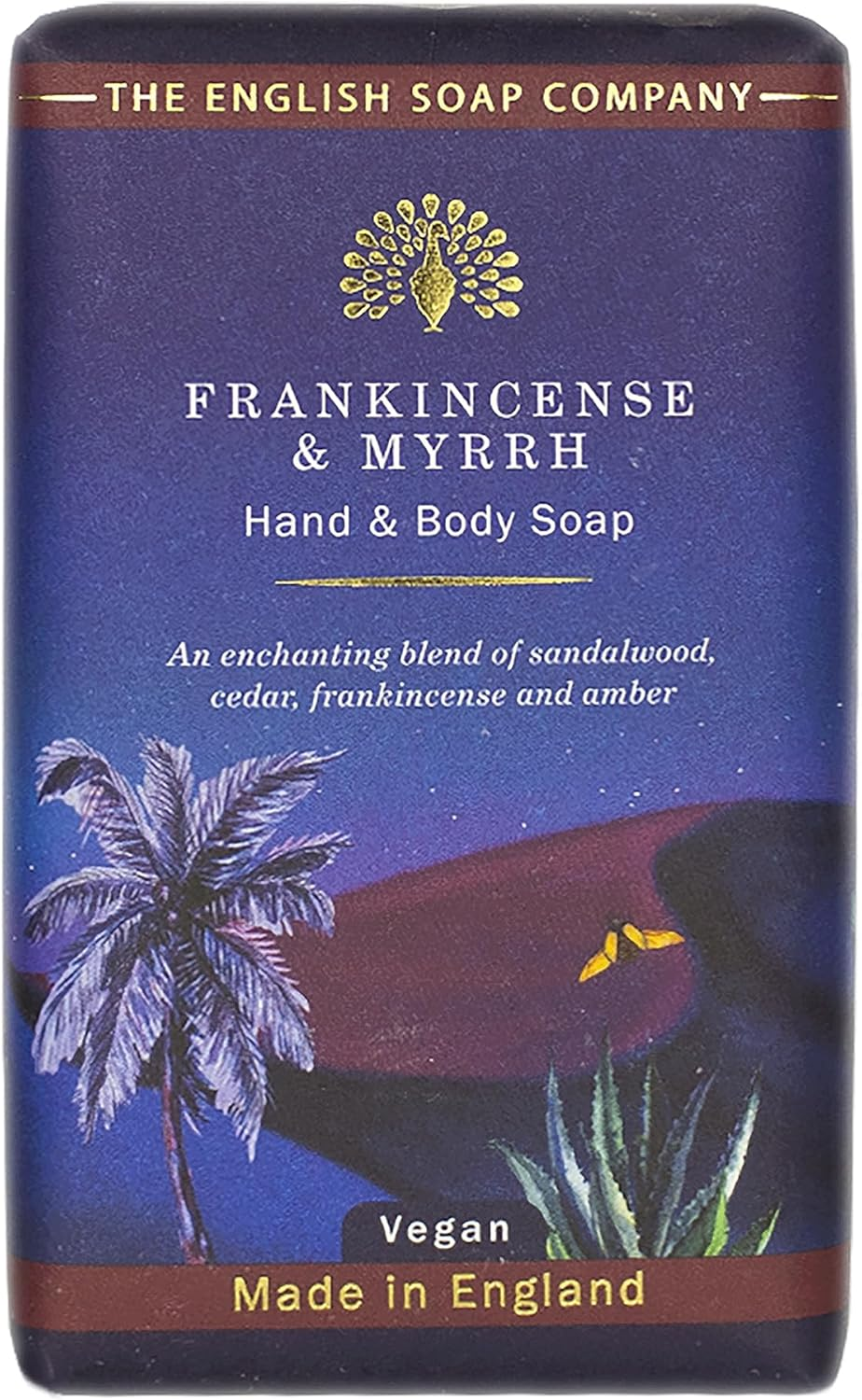 The English Soap Company Frankincense & Myrrh Scented Hand & Body Soap Bar - 190G - 1 Count - 1 Bar - 1 Set - 1 Piece