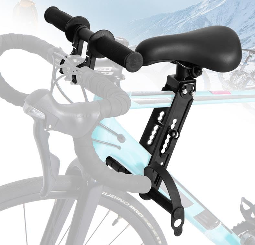 Front Mounted Child Bike Seat Kids Top Tube Bicycle Detachable Seat & Armrest for Children 2-5 Years Old image number 2