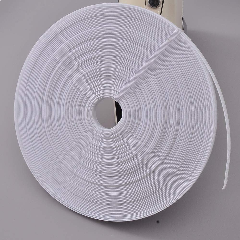 50 Yards Polyester Boning for Sewing - Sew-Through Low Density Boning for Corsets, Nursing Caps, Bridal Gowns (6Mm, White) image number 2