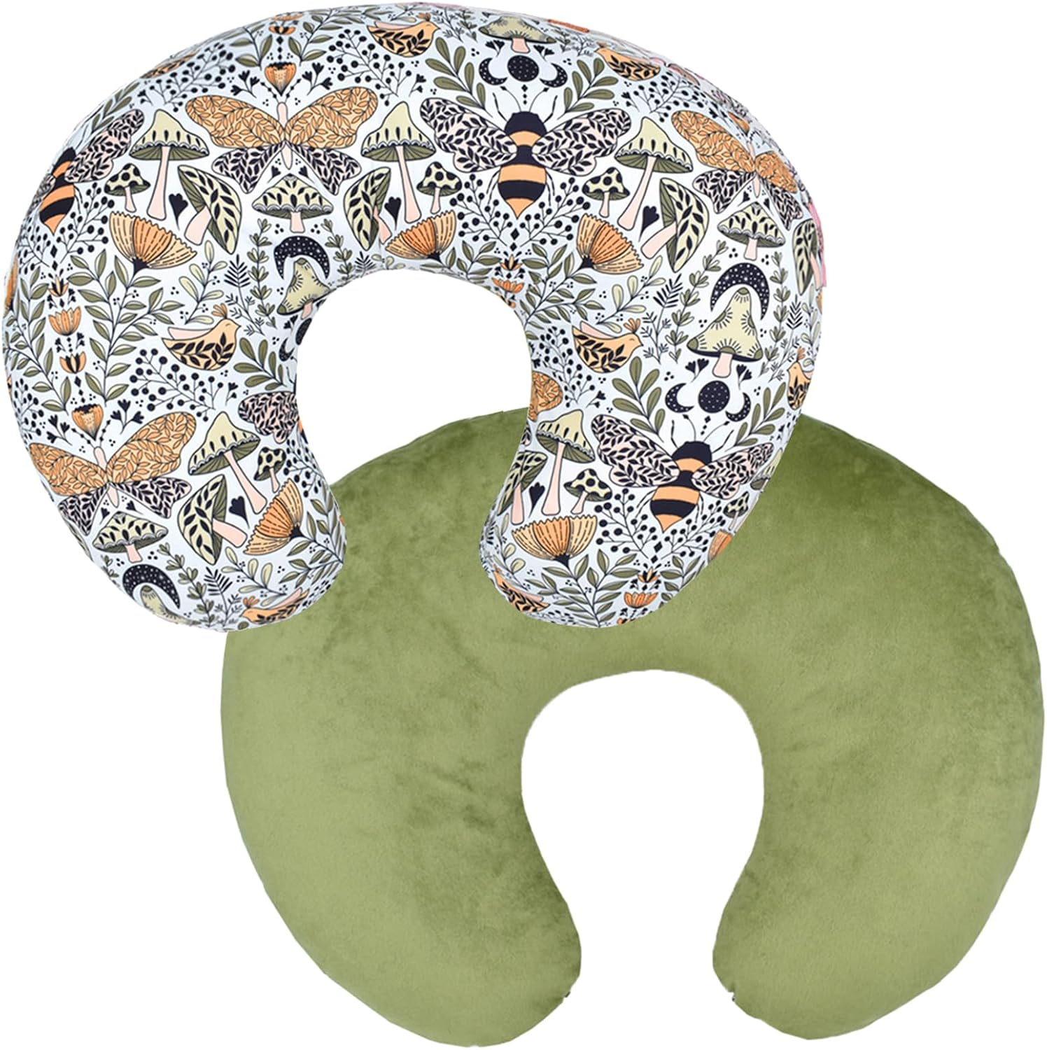 Winmany Baby Nursing Pillow Cover Newborn Removable Breastfeeding Pillowcover Cute Pattern Girls Boys Nursing Pillowcase for Breast and Bottole Feeding