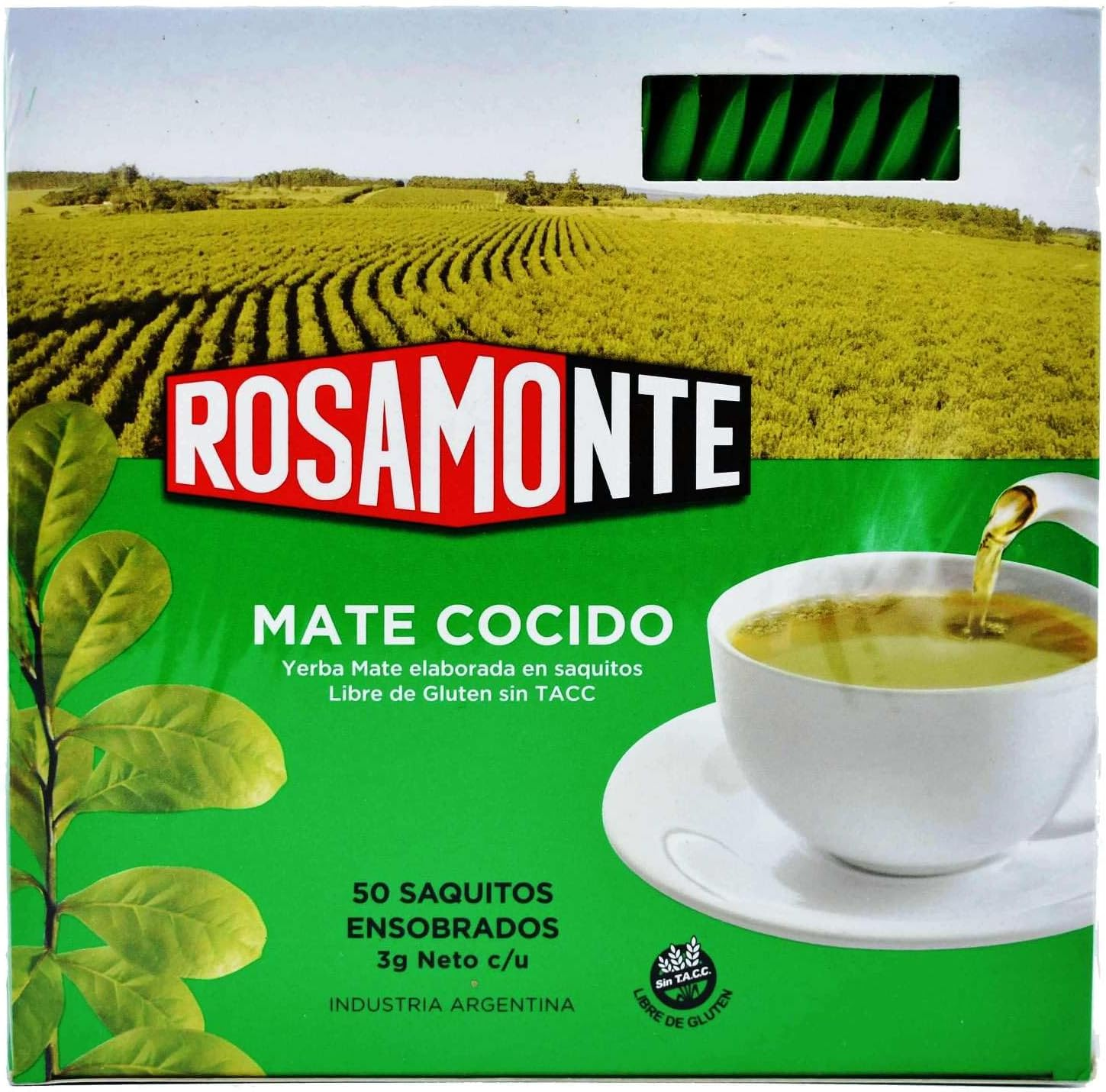 Rosamonte Yerba Mate Tea Natural Flavour 50 Teabags image number 3
