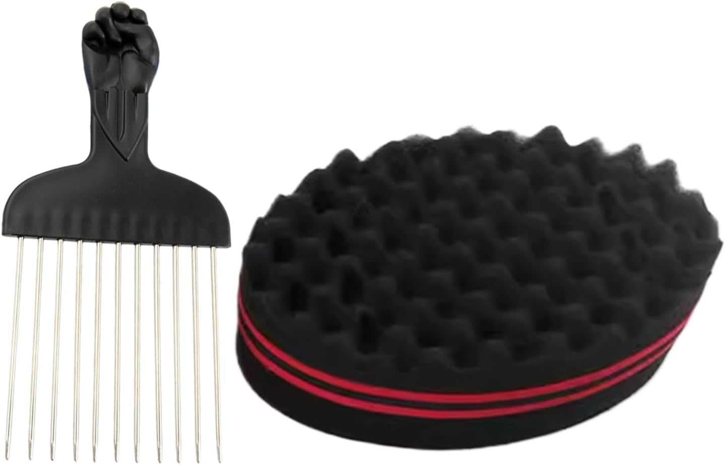 Hair Sponge - Sponge for Hair Men | Waving Forming Dreadlock Defining Comb for Salon Homemade Grooming Barber Outdoor Travel