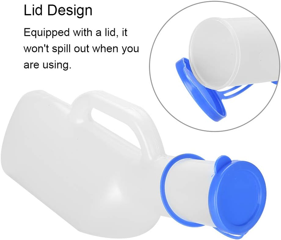 Large Capacity for Men with Bed Pan, Movable Portable Urinal, Urine Collector, Handle for Children image number 1