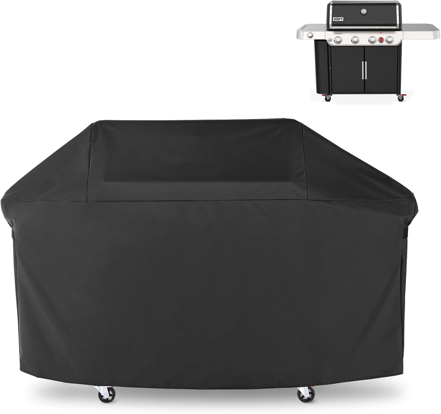 ZJYWSCH Grill Cover for New 2022 Weber Genesis 400 Series 4-Burner Gas Grill Outdoor Waterproof, 7758 Fit for Genesis E-435 S-435 SPX-435 EPX-435 SE-SPX-435 SL-S-435 image number 1