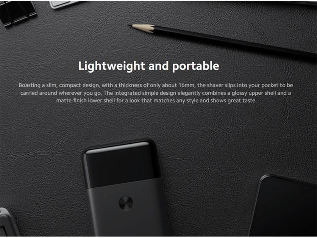 Xiaomi Portable Dual Blade Electric Shaver, Compact Lightweight and Portable, High-Speed Motor, Type-C, Fully Charge in 1 Hour, IPX7 Water Splash-Proof image number 3