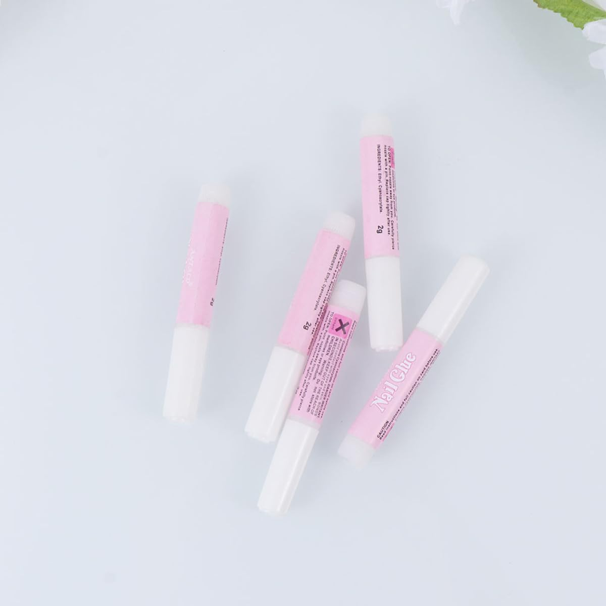 HEANUJJ 25Pcs 2G Nail Glue for Manicure Kit Super Strong Press on Nail Glue for for Professional for Home and Salon Use image number 4