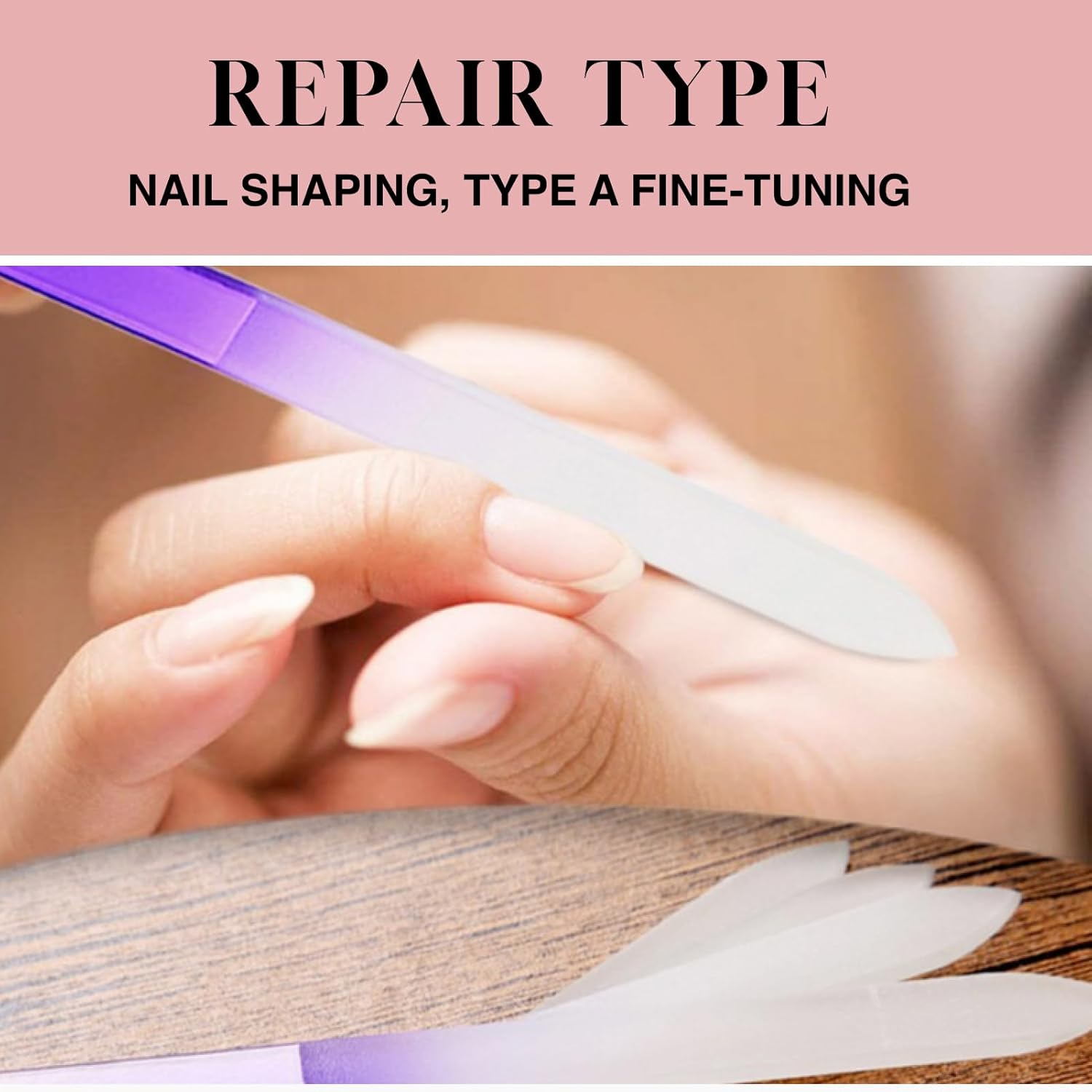 ​Fortuneglobe 4 Pcs Crystal Glass Nail File Set with Protective Case | Professional Double-Sided Etched Czech Glass Nail File for Natural Nails | Gentle Nail Care Tool | Stocking Stuffers & Unique Gifts for Women & Adults​​ image number 1