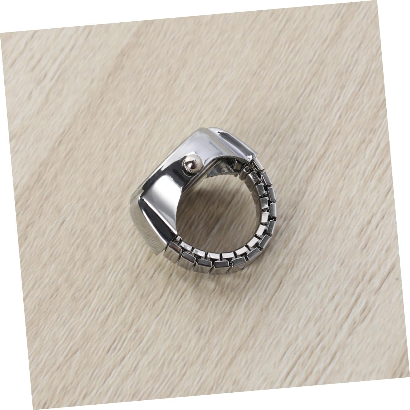 ULDIGI Ring Watch for Women Men Big Numbers Quartz Analog Watch Stylish Boys and Girls Friends image number 3