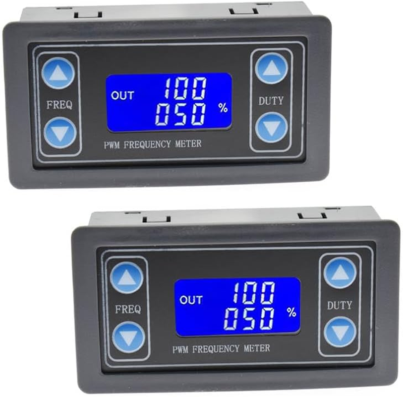 2Pcs XY-PWM Square Wave Signal Generator DC 3.3-30V Function Generator 5-30Ma LCD Display Module PWM Pulse Frequency Duty Cycle Rectangular Wave image number 1