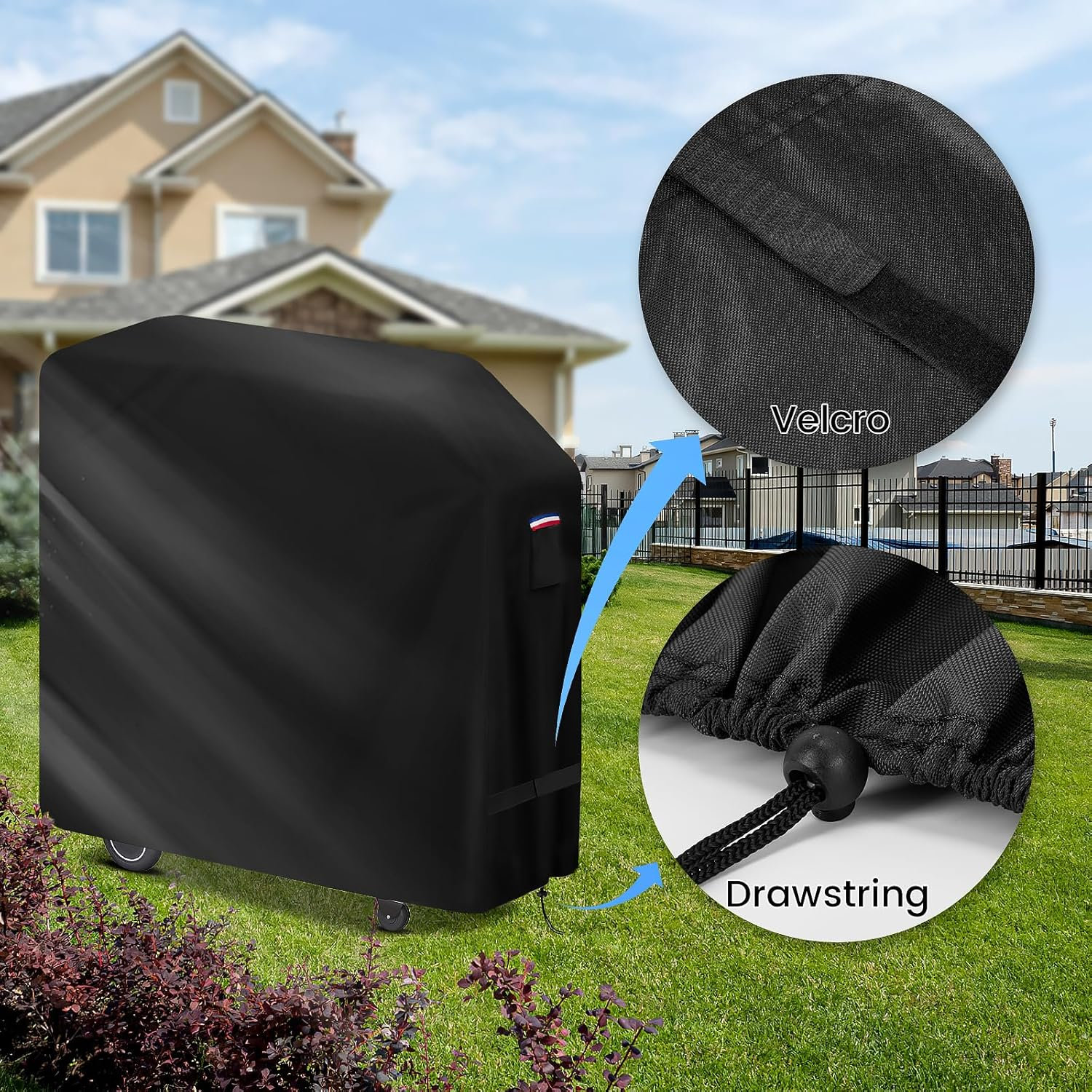 Grill Cover for Masterbuilt Gravity Series 800 Digital Charcoal Grill and Smoker,Covers for Mb20040221 Gravity Series Griddle,Heavy Duty Waterproof Grill Cover for Masterbuilt Electric Smoker image number 1