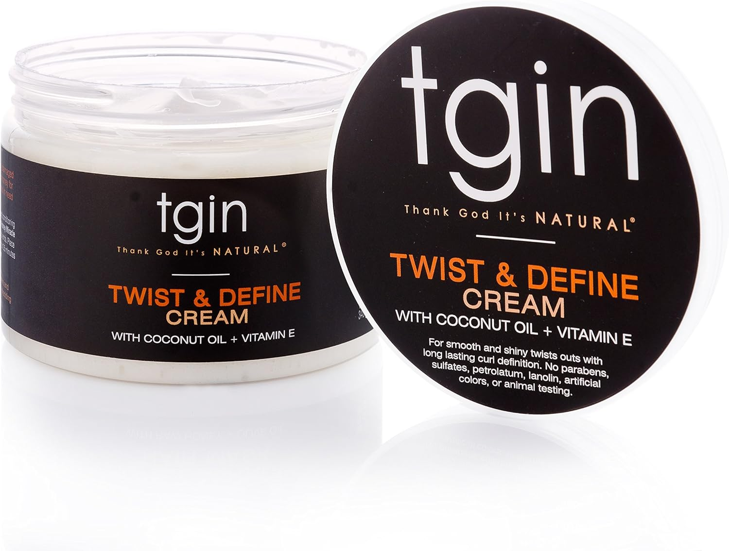 Thank God It'S Natural Tgin Twist and Define Cream, Hair Styling Cream - 12 Oz, Curly Hair - Paraben Free image number 2