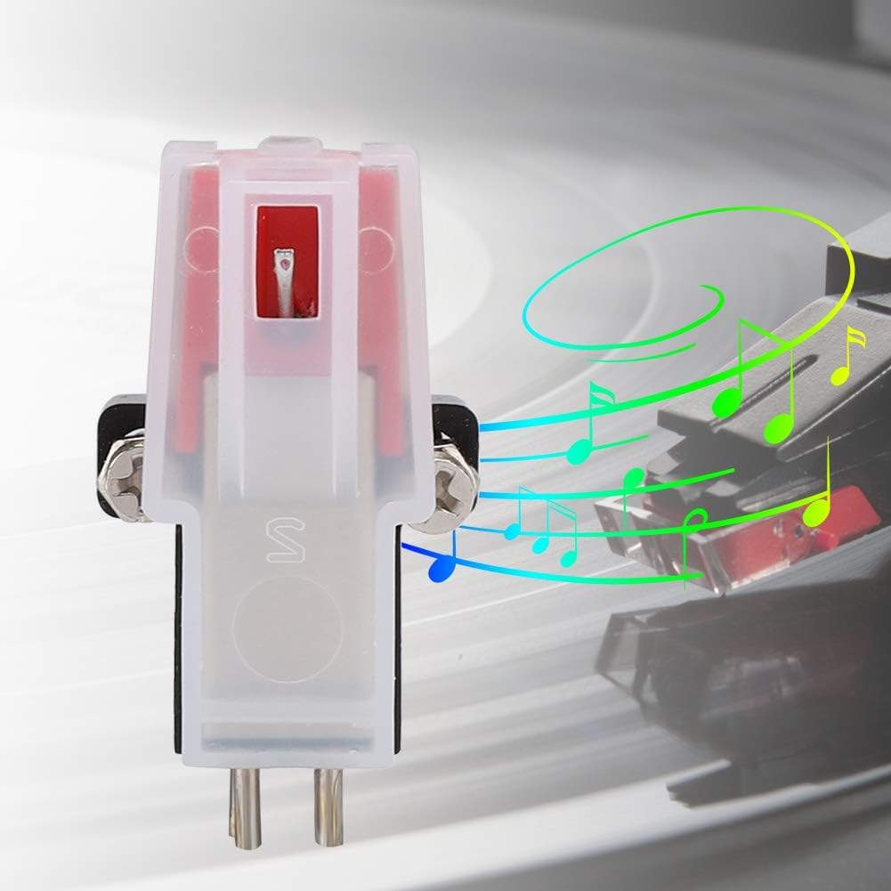 Record Player Turntable Cartridge Universal Replacement,Phonograph Turntable Dual Moving Magnet Stereo Record Player Stylus Needle image number 4