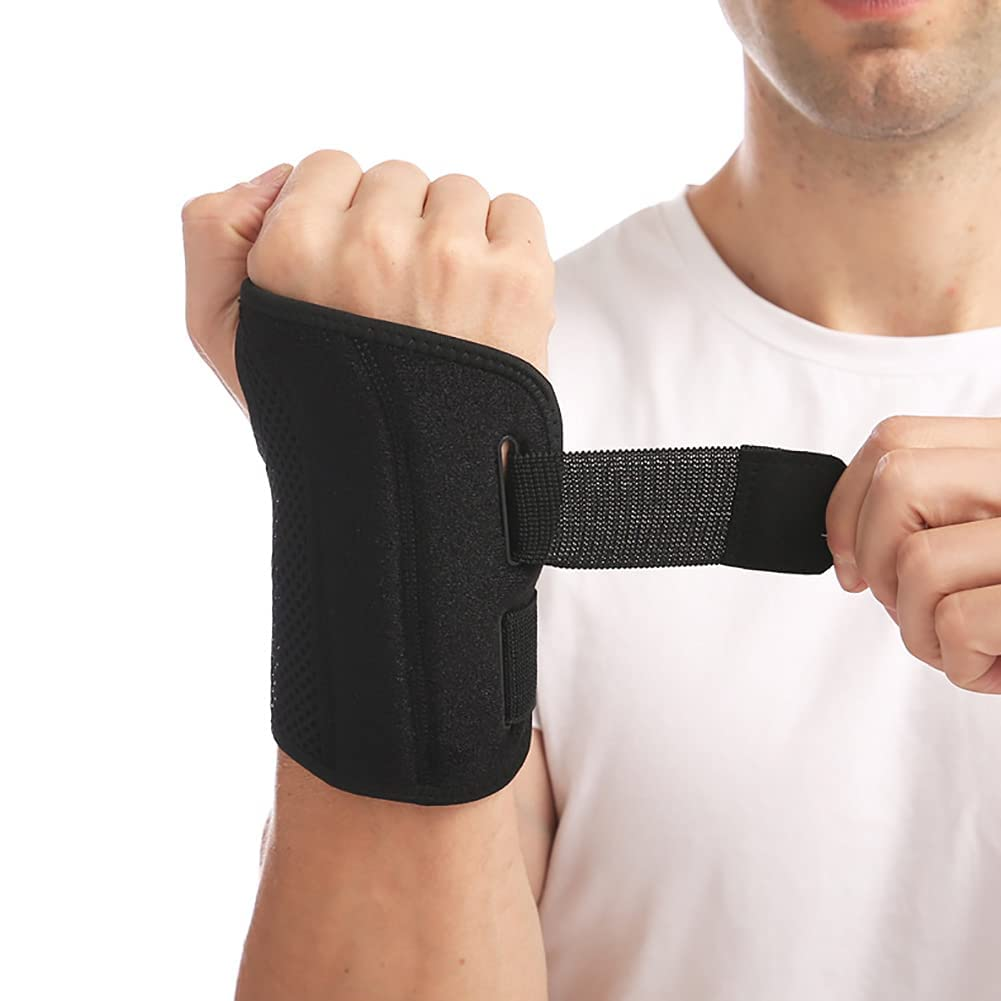 Wrist Brace Carpal Tunnel Right Left Hand for Men Women, Night Wrist Sleep Supports Splints Arm Stabilizer with Compression Sleeve Adjustable Straps,For Tendonitis Arthritis Pain Relief image number 4