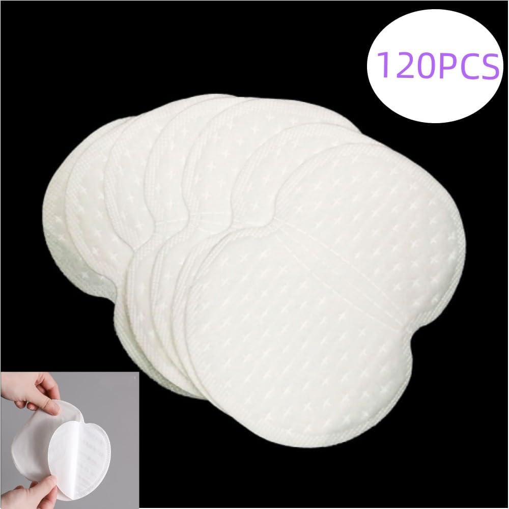 Underarm Sweat Pads,Armpit Sweat Pads for Women and Men,Premium Sweat Shield Fight Hyperhidrosis, Pads for Sweating Women,Comfortable Unflavored, Non Visible (120 Packs) image number 3