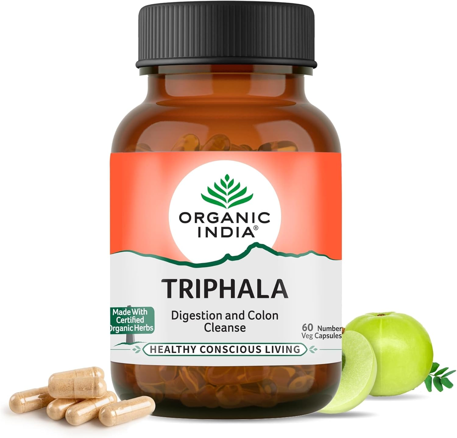 ORGANIC INDIA Triphala 60 N Veg Capsules image number 4