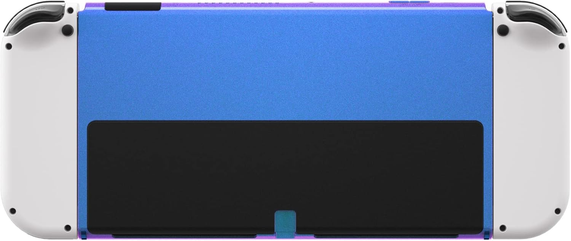 Extremerate Chameleon Purple Blue Soft Touch Console Back Plate DIY Replacement Housing Shell Case for Nintendo Switch OLED Console &ndash; Joycon Shell & Kickstand NOT Included - Vampire Red image number 4