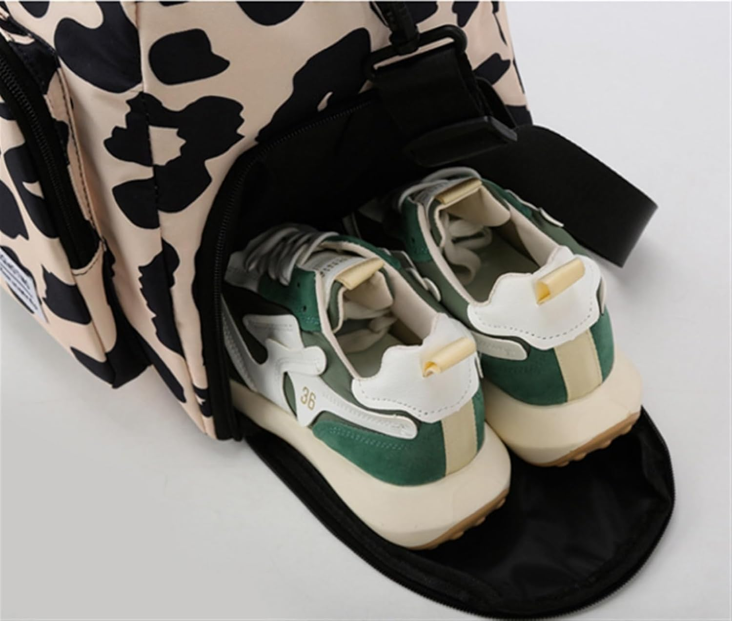 Habrur Duffel Bag 18In Travel Lightweight Waterproof Carry Luggage Duffle Bag with Shoe Compartment for Girl Overnight Bag Travel (Color : A, Size : 47 * 20 * 29.5Cm) image number 1