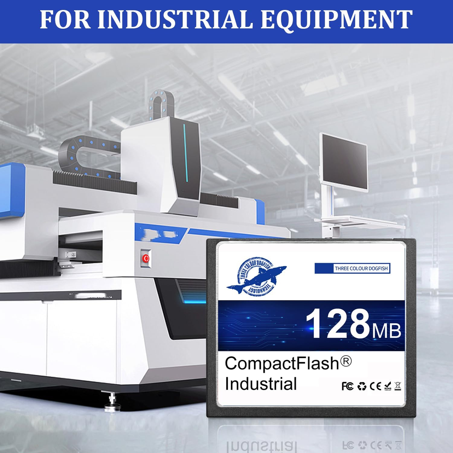 Dogfish Compact Flash Memory Card 128MB 5 Pack High Performance Industrial CF Type I Card FAT16 for Industrial Equipment and Vintage Digital Cameras image number 5