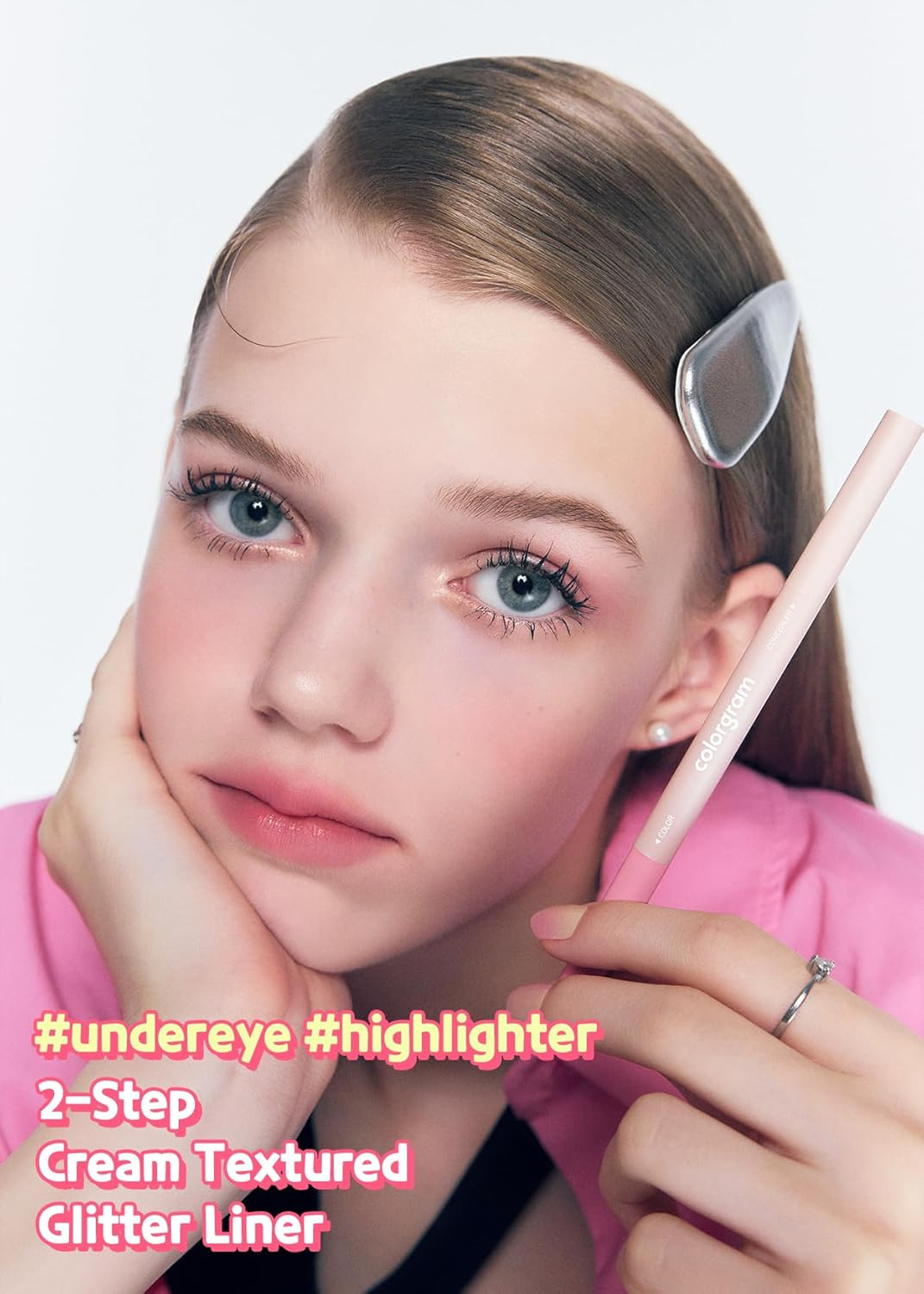 COLORGRAM under Eye Highlighter Stick 03 Real Tone | Silky-Smooth Long-Lasting Highlighter & Contouring Stick for Smudge-Proof, Shining Daily Makeup | K-Beauty Face Highlighters & Luminizers