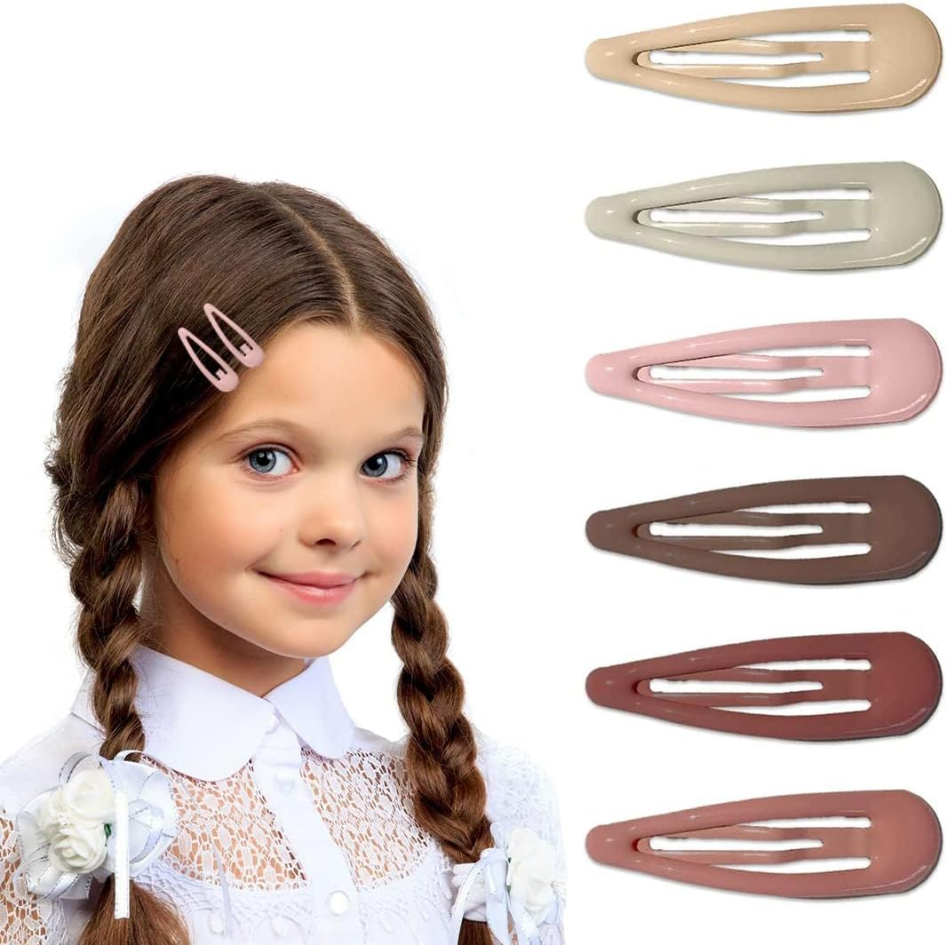 Pack of 30 Hair Clips, 3 Cm Hair Clips Girls, Barrette Hair Clips, Hair Clips for Girls, Hair Clips Metal, Hair Clips Children (Multi-Colour) image number 1