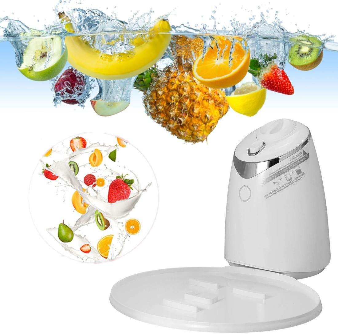 Face Mask Machine, Intelligent DIY Mask Maker for Collagen Fruit Vegetable Automatic Face Cream Making for SPA Face Mask Skin Care (Color : #01-White)