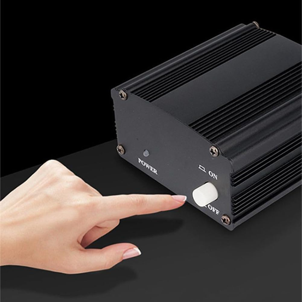 1-Channel 48V Phantom Power Supply with XLR 3 Pin Microphone Cable for Music Recording Equipment image number 1