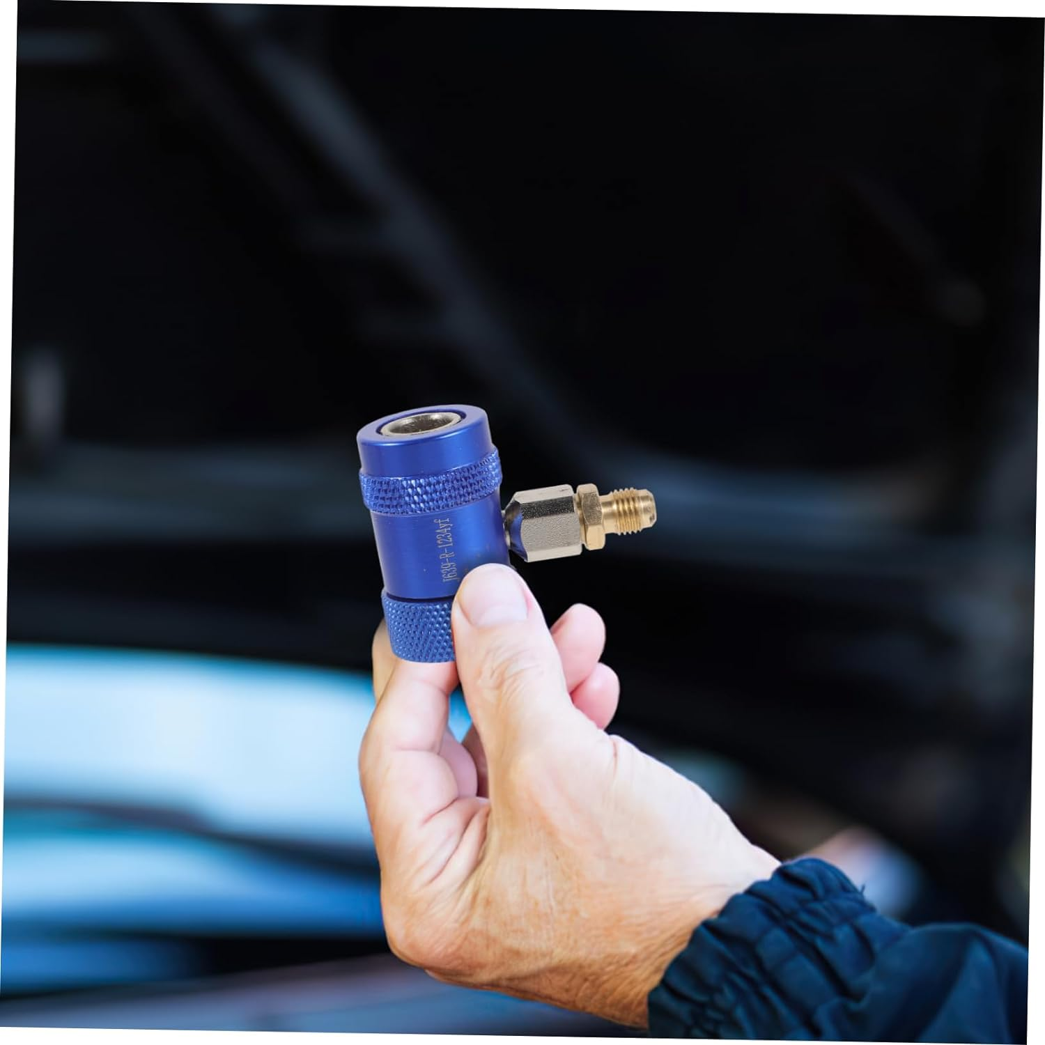 Ibasenice 4Pcs Automotive Refrigerant Connector Adjustable for Car Air Conditioner Adapters Made of Alloy image number 3