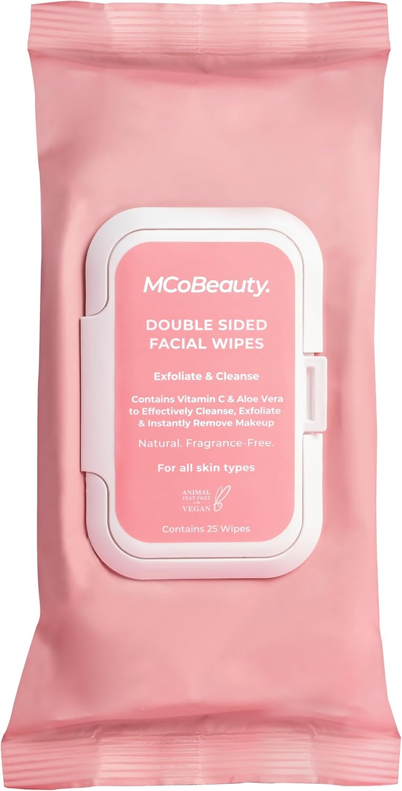 Mcobeauty Double Sided Facial Wipes for Women 25 Pc Wipes image number 1