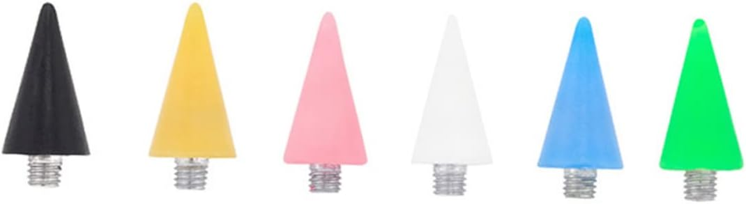 Ipetboom Dotting Pen Tips Wax Head Rhinestones Picker Black Acrylic 3 Pack Replacement Nail Art Tools for Professional DIY Manicure