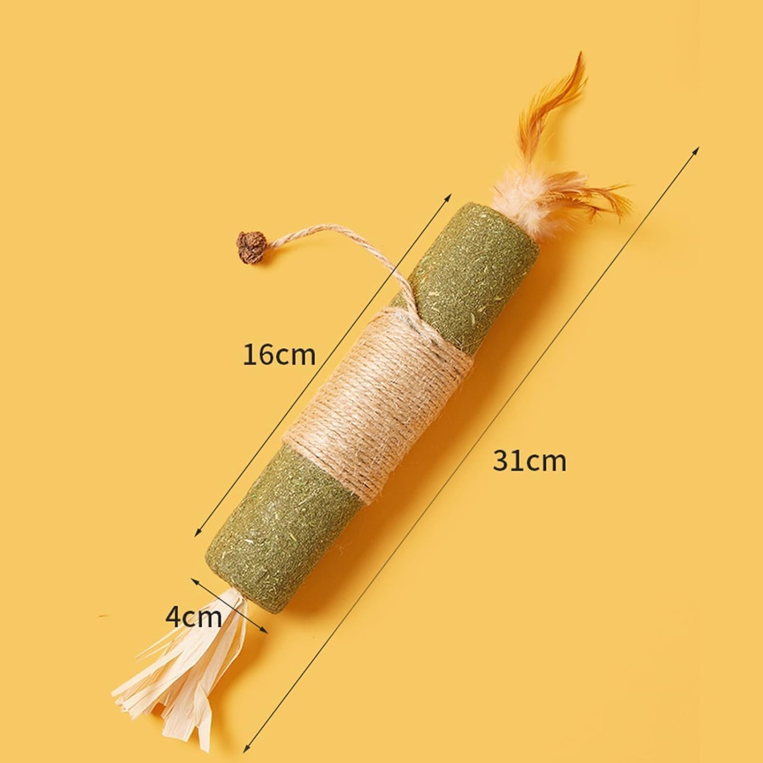 2PCS Cat Molar Scratch Toys, Self Play Extended Catmint Toys with Silvervine Gall Fruit, Natural Catnip Kittens Cat Chew Toy for Teeth Cleaning, Interactive Cat Dental Stick for Cat Kitty image number 2
