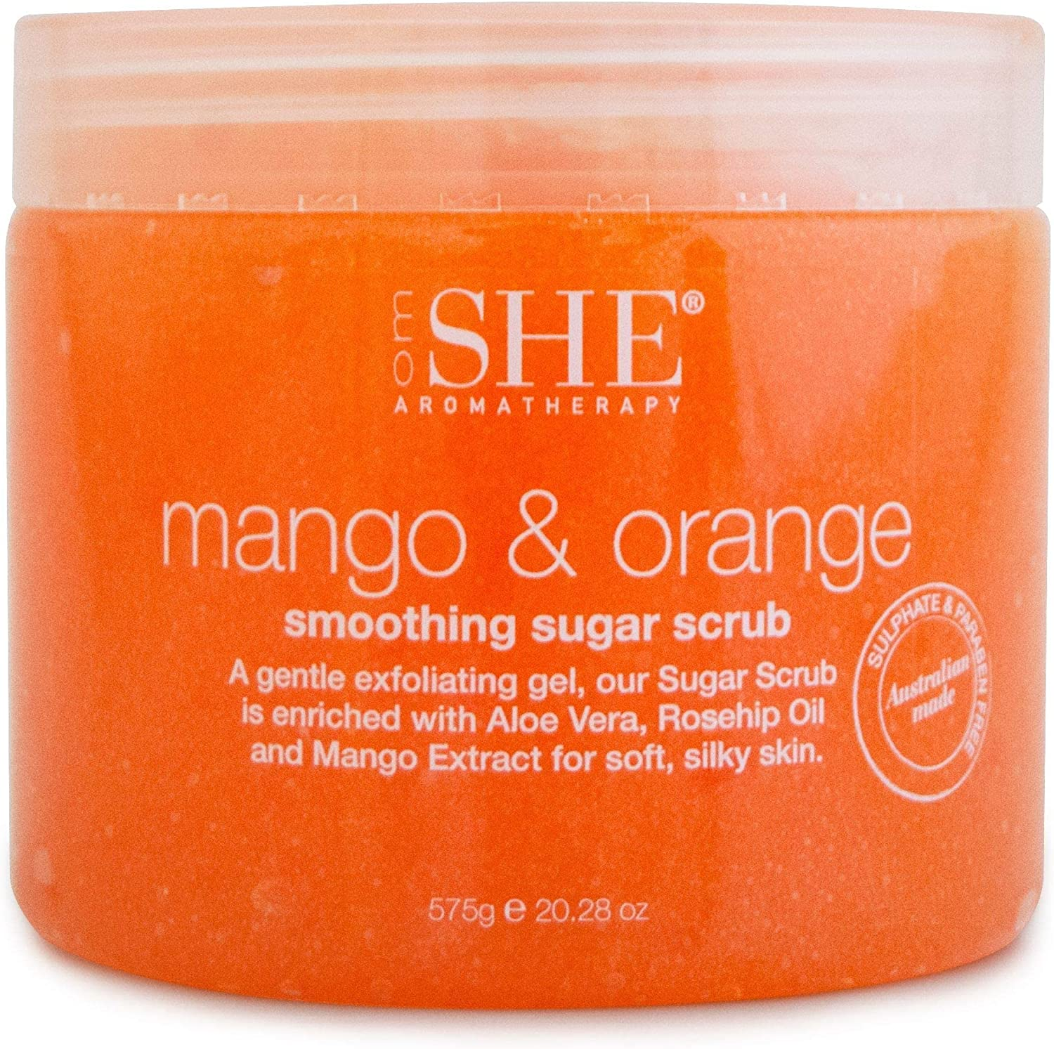 OM SHE Aromatherapy Mango & Orange Sugar Scrub