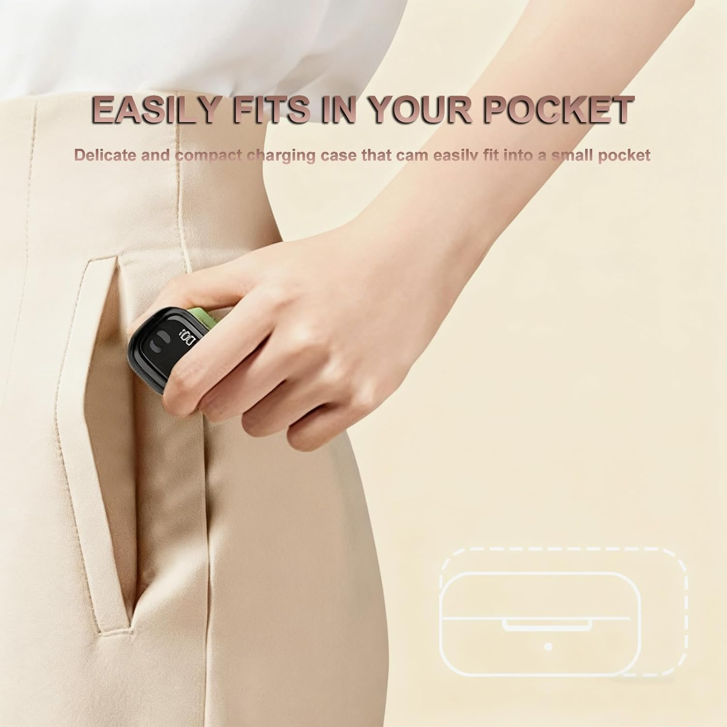 Wireless Smallest Invisible Earbuds for Sleep Ultra Small Hidden Earphones Ear Buds for Small Ear Bluetooth Mini Invisible Sleep Noise Cancelling Earbuds for Side Sleepers Hidden Headphones for Work image number 3