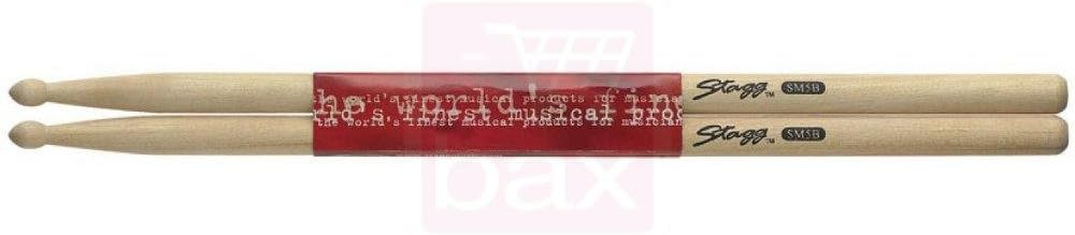 Stagg 12540 7A Maple Drum Sticks Wooden Tips image number 2